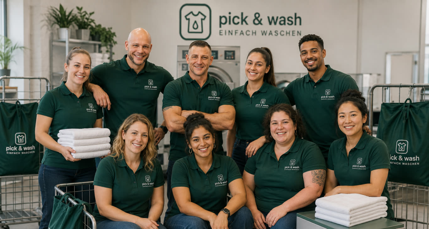 Das Team von pick & wash